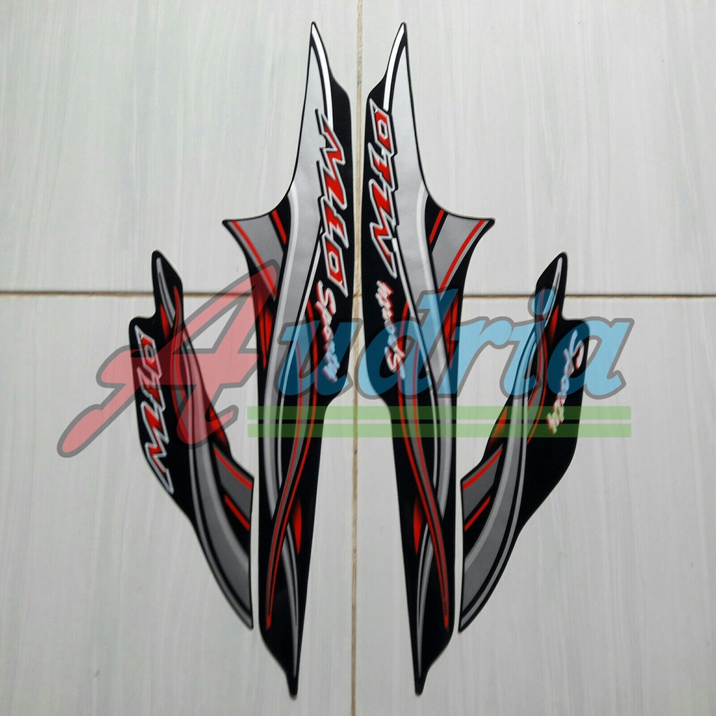 Striping Stiker Motor Yamaha Mio Sporty 2005 Hitam