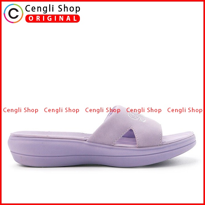 SANDAL SLIDE HUSH PUPPIES WANITA ORIGINAL CASUAL TERBARU UNGU HW05