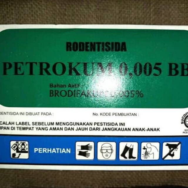 Racun TIKUS petrokum 0,005 BB racun tikus bentuk padat kotak kotak