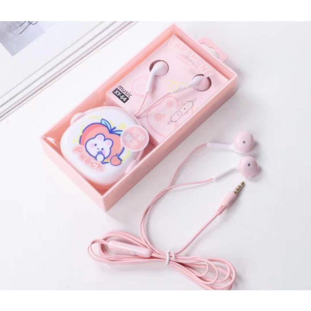 [XY-64] Headset Earphone Motif Lovely Fruits Animals / Wadah Earphone Kartun Hewan Buah-buahan Lucu