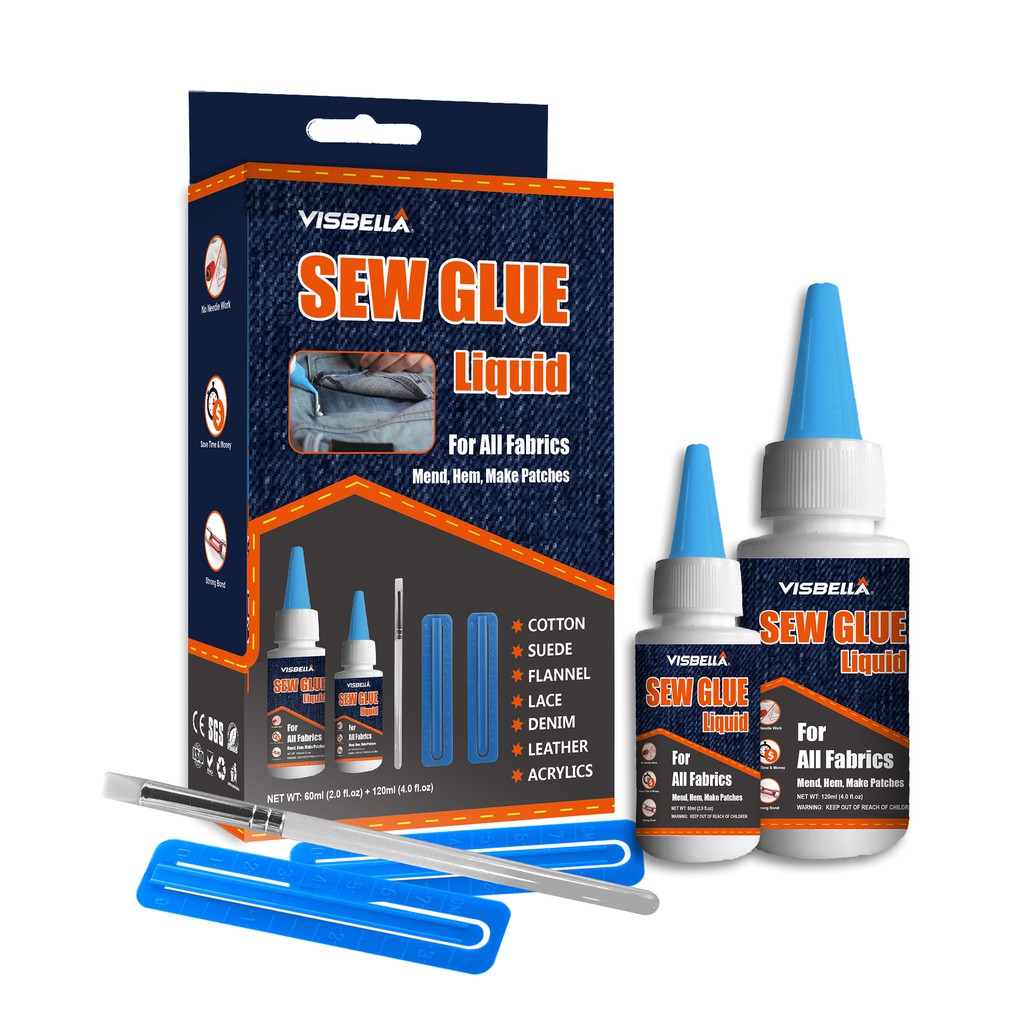 Sew Glue Tools Kit Memperbaiki Sobek Menyatu Permanent