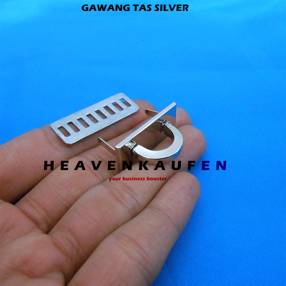 Gawang Tas / Gawangan Variasi Aksesoris Tas Clutch Nikel Silver