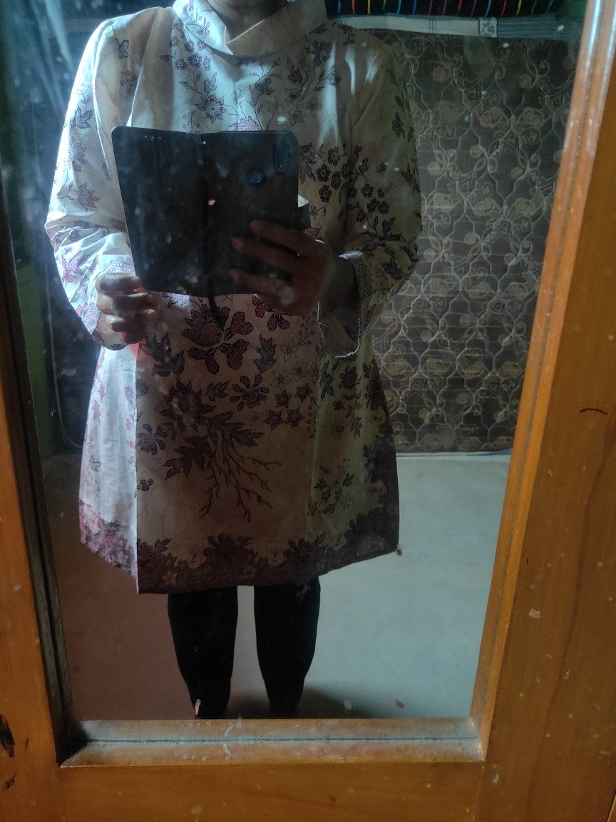 Batik Kevin - Baju Atasan Batik Wanita - Batik Jumbo Wanita -  Atasan Batik Kerja - Tunik Batik