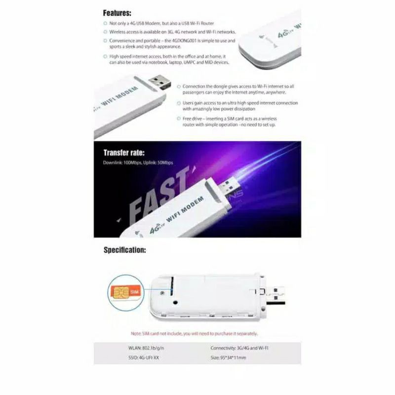 Modem WiFi hotspot LTE 4G