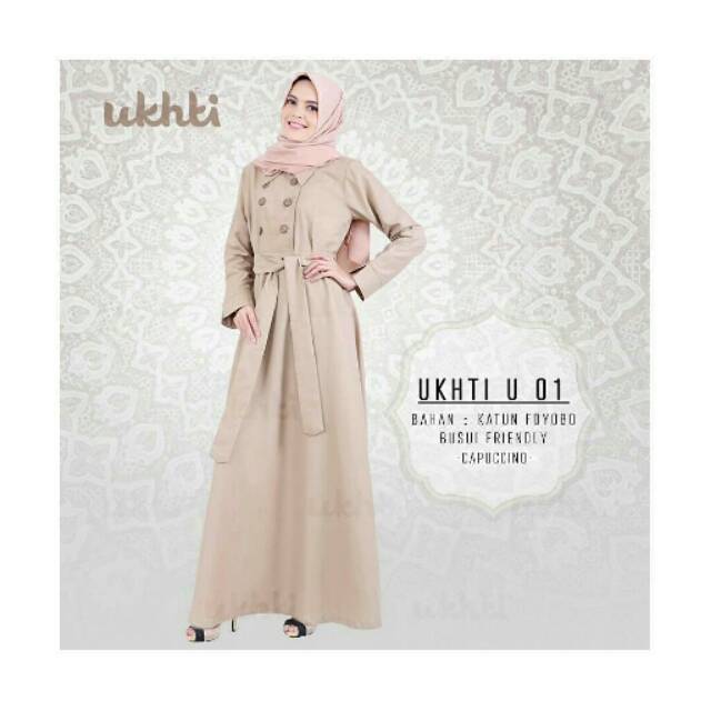 Gamis Syari Polos | Gamis UKHTI U 01| PREMIUM ORI | Gamis Formal