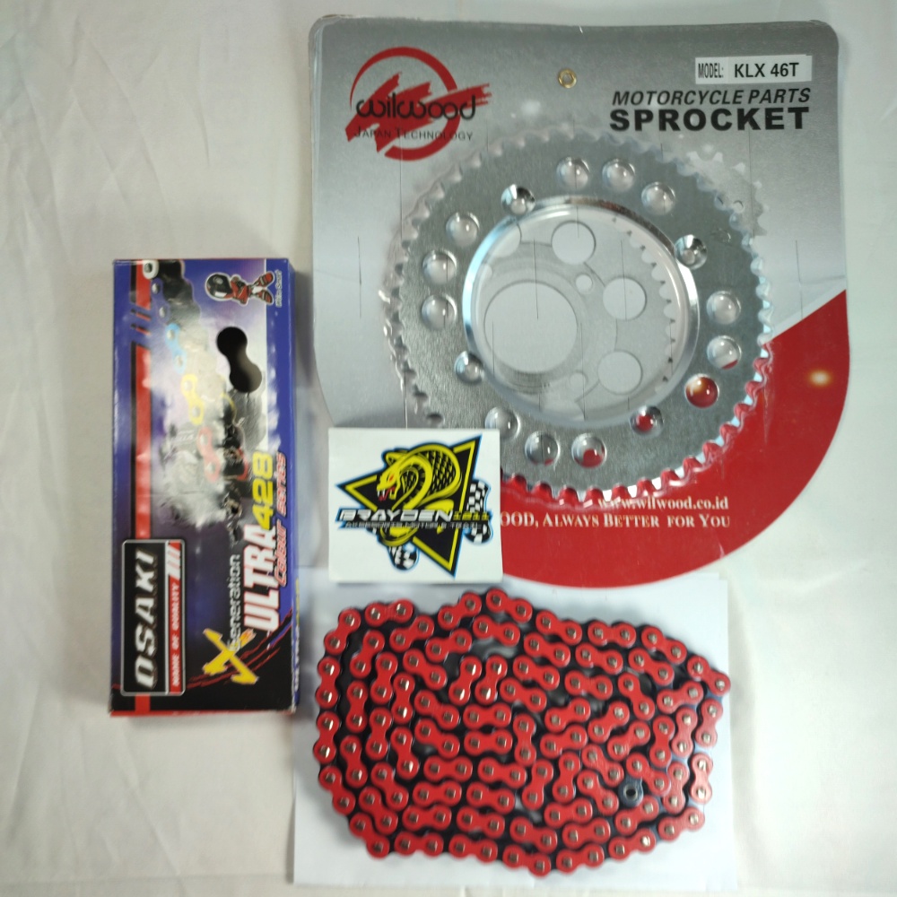 GEAR SET CRF KLX/GEAR BELAKANG CRF KLX/GEAR SSS KLX CRF/GEAR KLX CRF SSS/GEAR CRF KLX WILWOOD