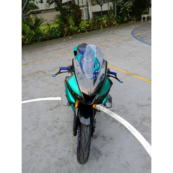 WINDSHIELD R15 V3 FULL JENONG ICE BLUE VISOR R15 V3 FULL JENONG ICE BLUE