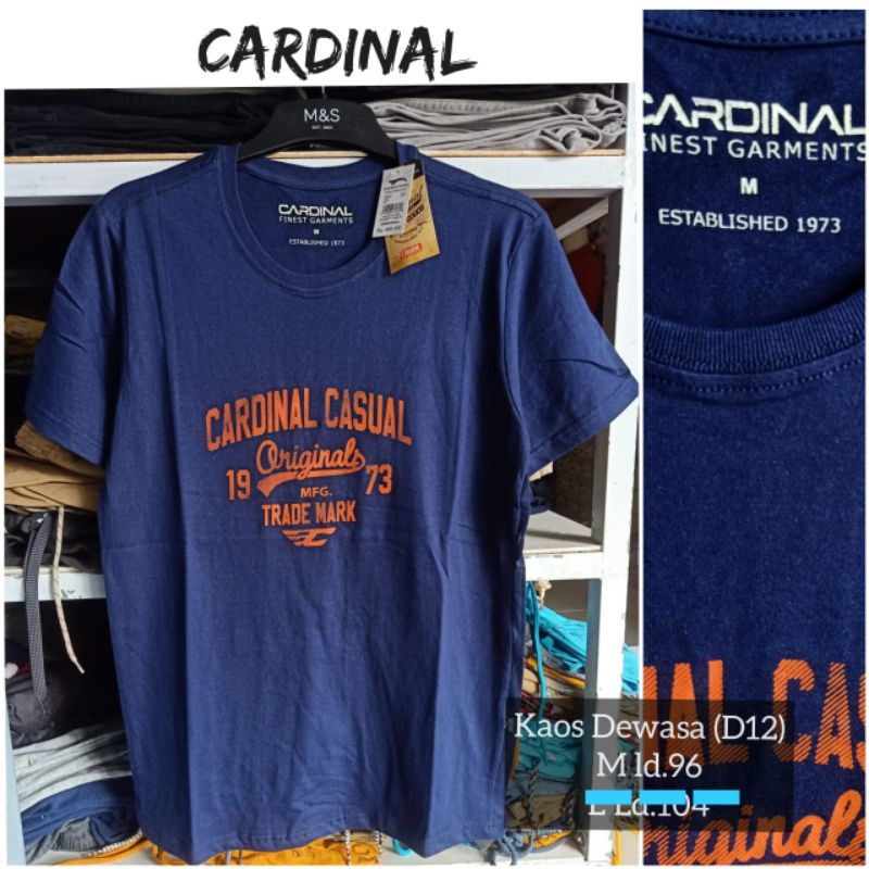 KAOS PRIA CARDINAL BRANDED MATAHARI MURAH KSPRCRDNL02