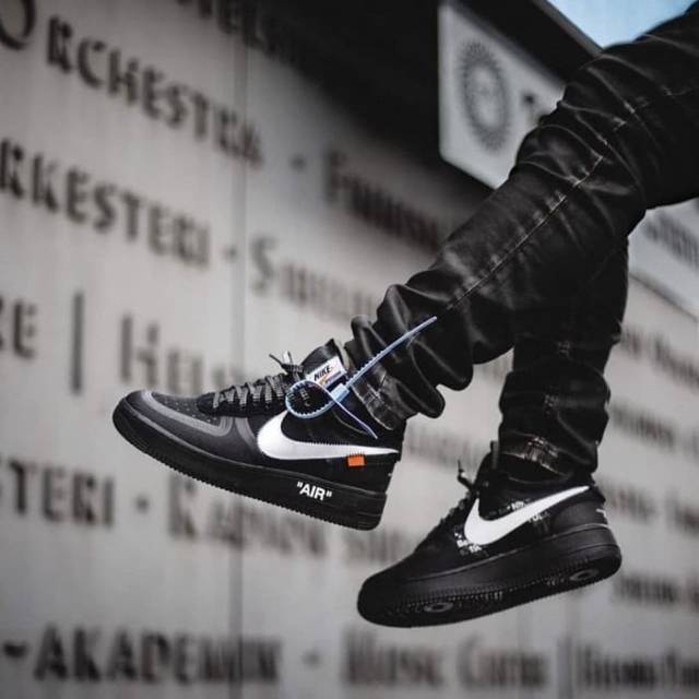 sepatu nike air force 1 black