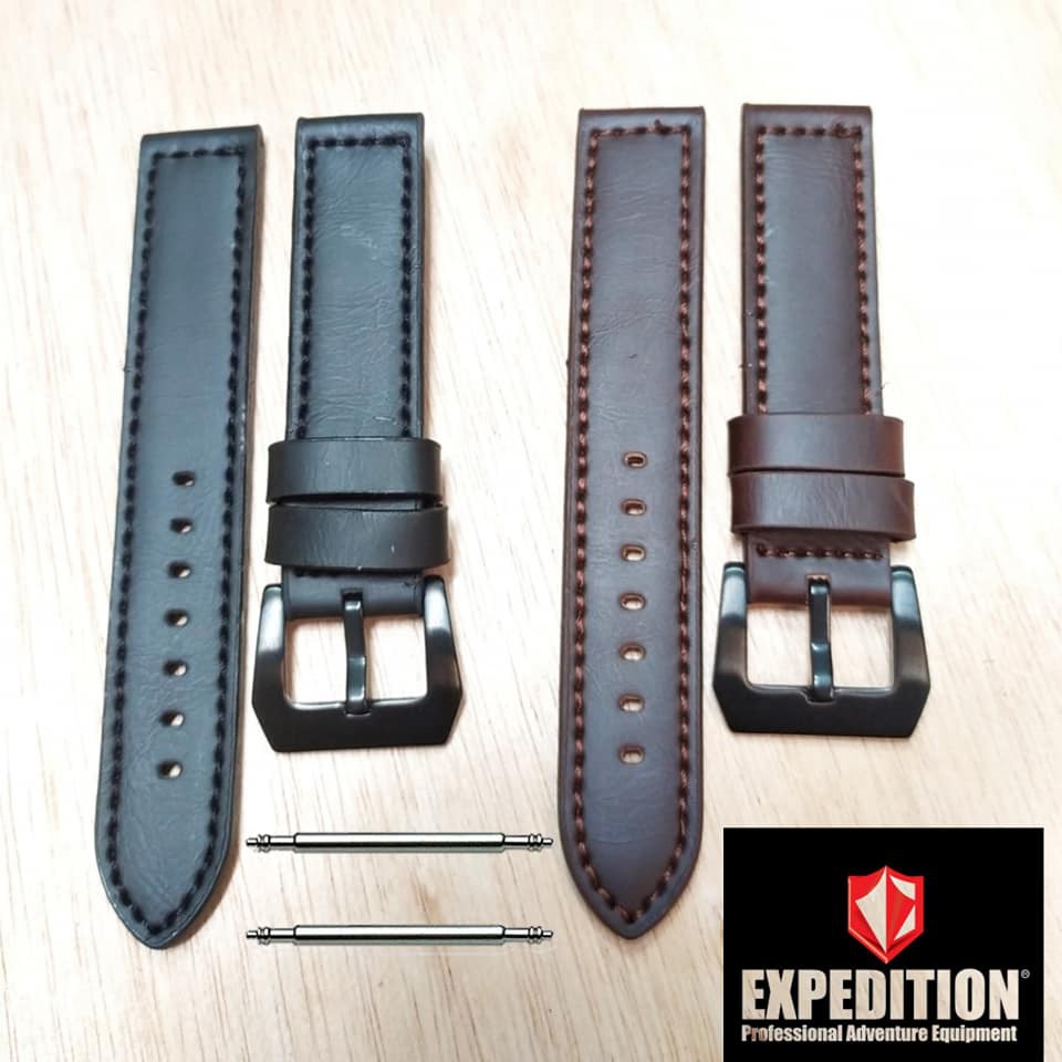 Strap tali jam tangan kulit expedition ber kualitas bonus pen