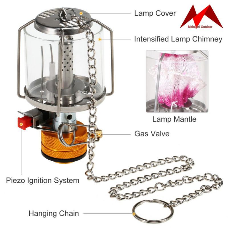 Lentera gas BL300-F1 portable camping lantern lampu tenda ultralight