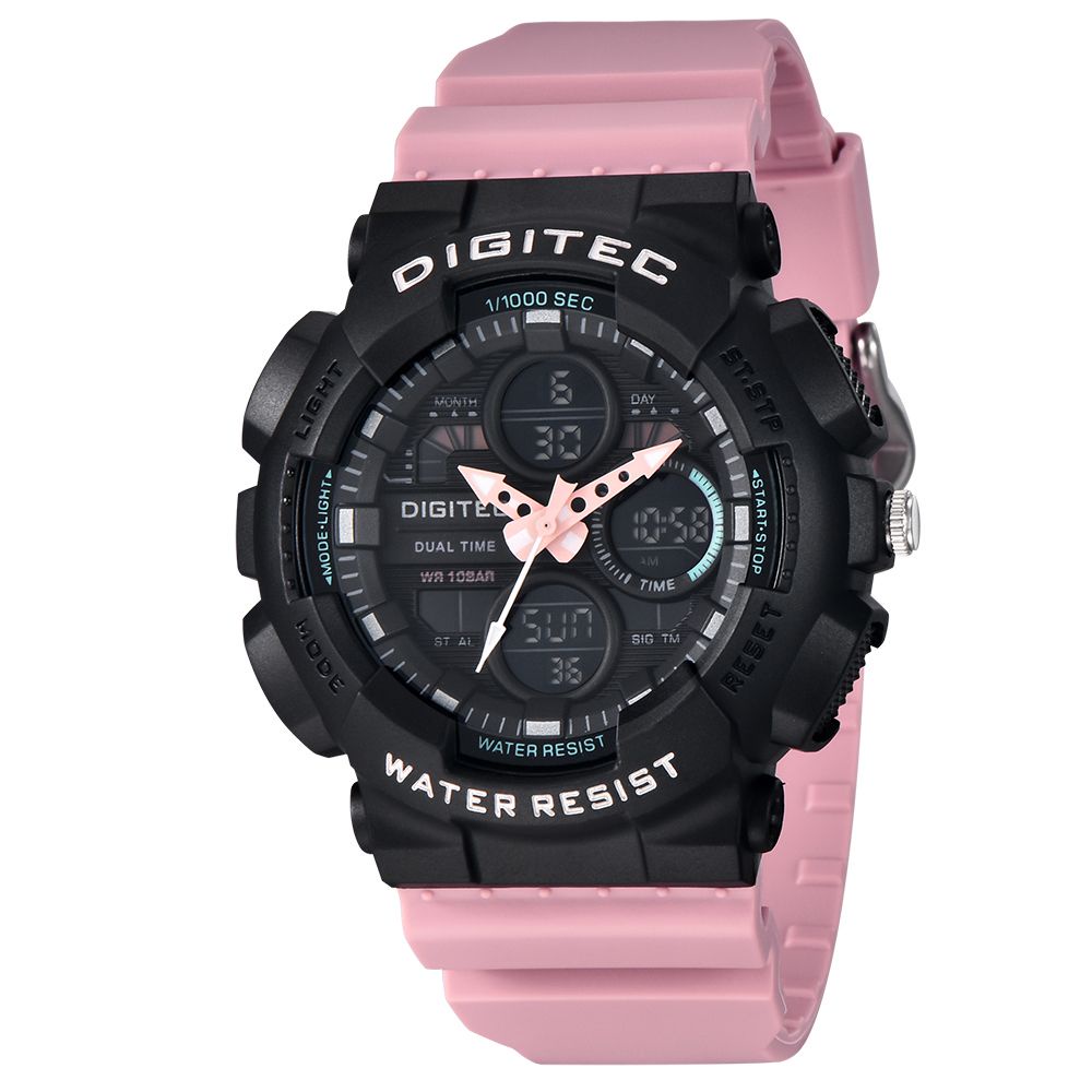 JAM TANGAN WANITA DIGITEC ORIGINAL TYPE BDA-3033 DUALTIME/Jam tangan sport cewek/jam tangan wanita BDA-3033/jam tangan sport wanita/jam tangan digitec original/