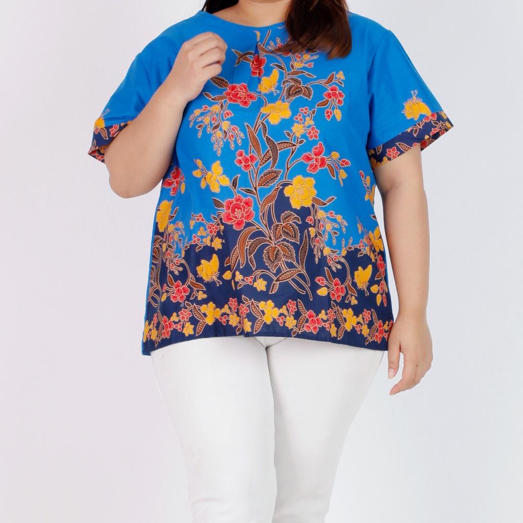 DREAMY - Atasan Batik Blouse Batik Modern Wanita Cheongsam JUMBO XXL