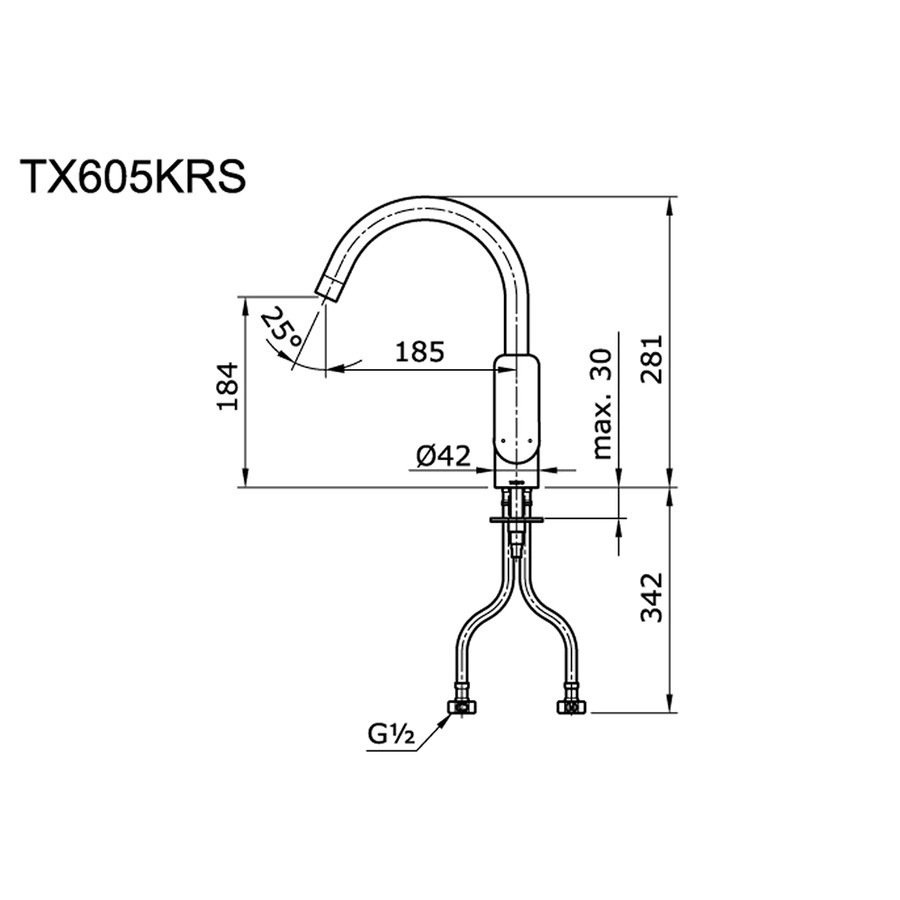 Kran Toto TX 605 KRS Panas Dingin | TX605KRS