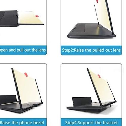(RA-124)-alat pembesar tampilan layar hp proyektor mini portable untuk hp smartphone handphone andro