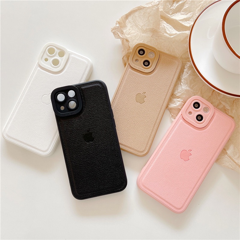 Soft Case Bahan Kulit Tahan Banting Untuk Iphone 13 12 11pro 13pro Max 12 11 11pro 12 Pro Max