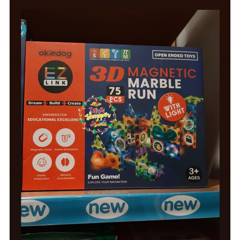 Okiedog ezlink 3d magnetic marble run / magnetic puzzles