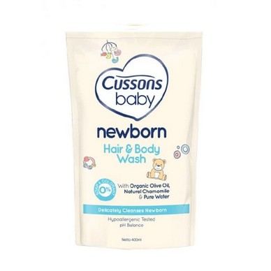 Cussons Baby Newborn Hair &amp; Body Wash REFILL 400ml