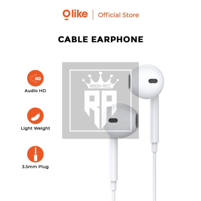 OLIKE earphone wired E20 / headset kabel olike E20 origin