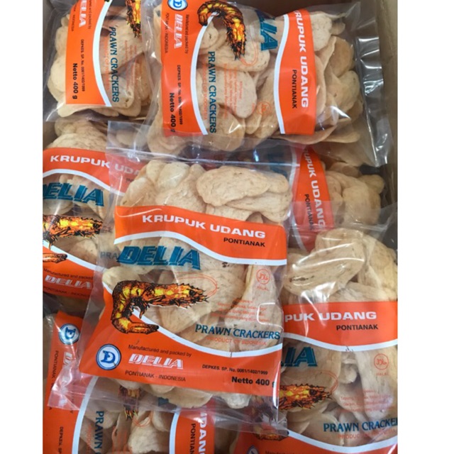 

Kerupuk Udang Delia 3 Varian Pontianak Lada / Krupuk Delia Pontianak