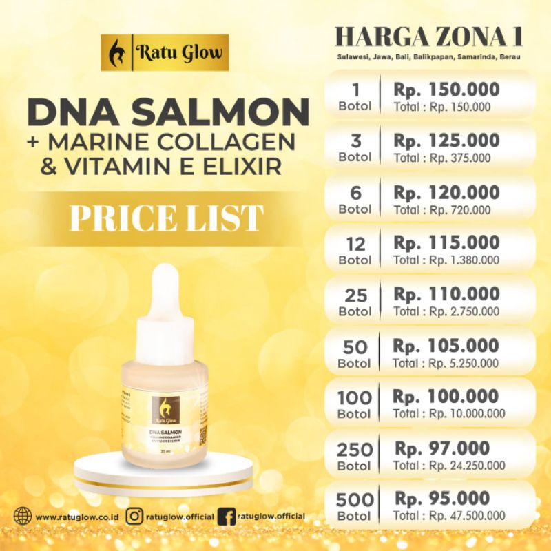 Serum DNA salmon Ratu Glow Original Bpom