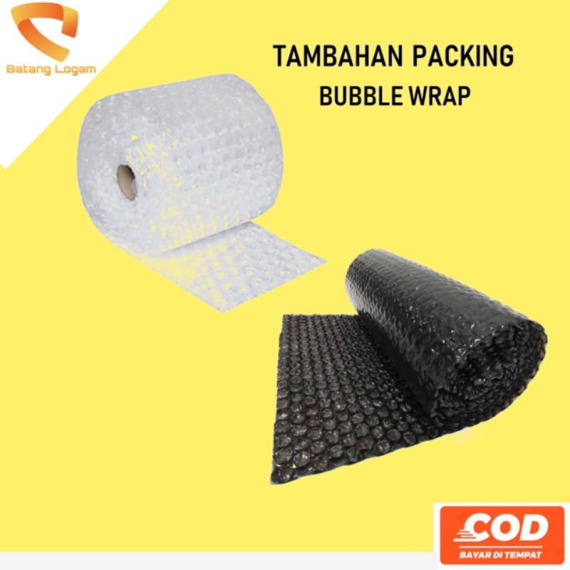 

Bubble wrap tambahan buat packing barang biar aman