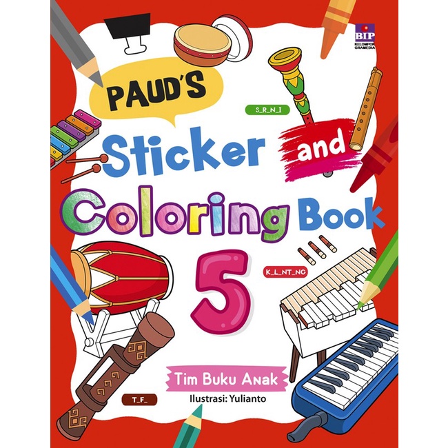 Promo Paud'S Sticker And Coloring Book 5 Termurah