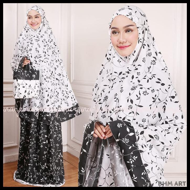 MUKENA DEWASA JUMBO MUKENAH SHOLAT KATUN ASIFA PUTIH