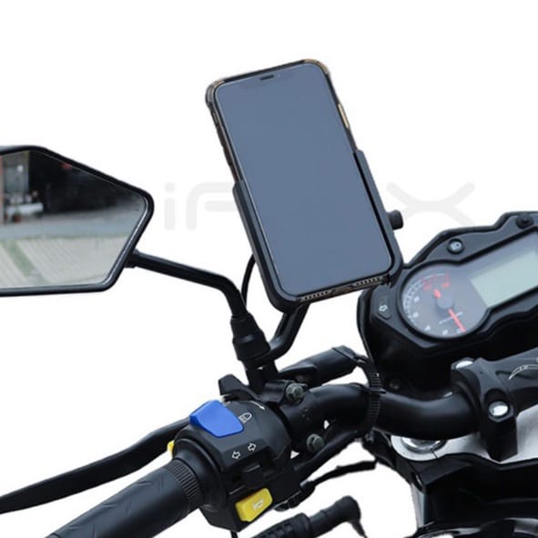 Holder Besi Buat Motor Pasang di Spion I Phone Holder Motor Matic dan Gigi I Holder Sepeda Motor I Ojek Online I Motor S