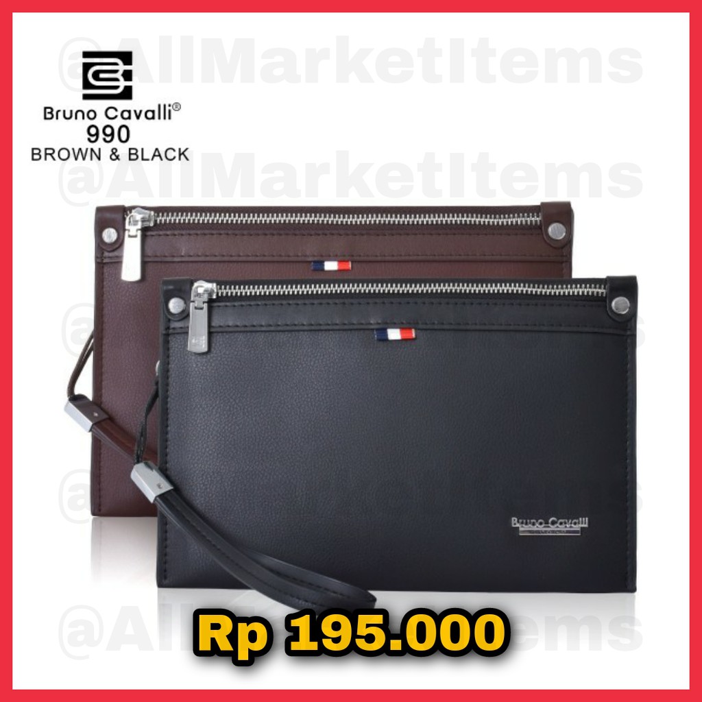 Jual Bruno Cavalli Clutch / Handbag Pria 990 - Tas Tangan Pria Original -  Hitam di Seller Red_Bean.com - Tanjung Duren Selatan, Kota Jakarta Barat