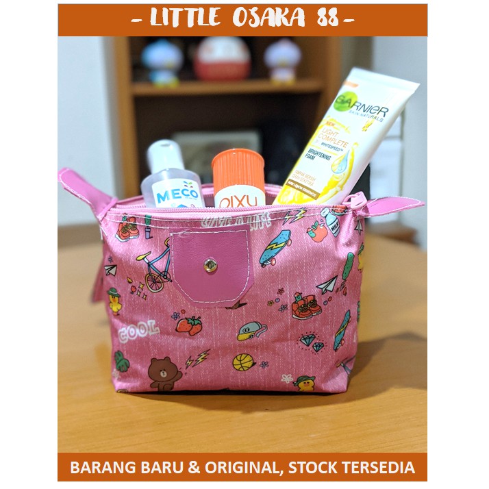 Tas Kosmetik Serbaguna Pouch Karakter Motif Lucu