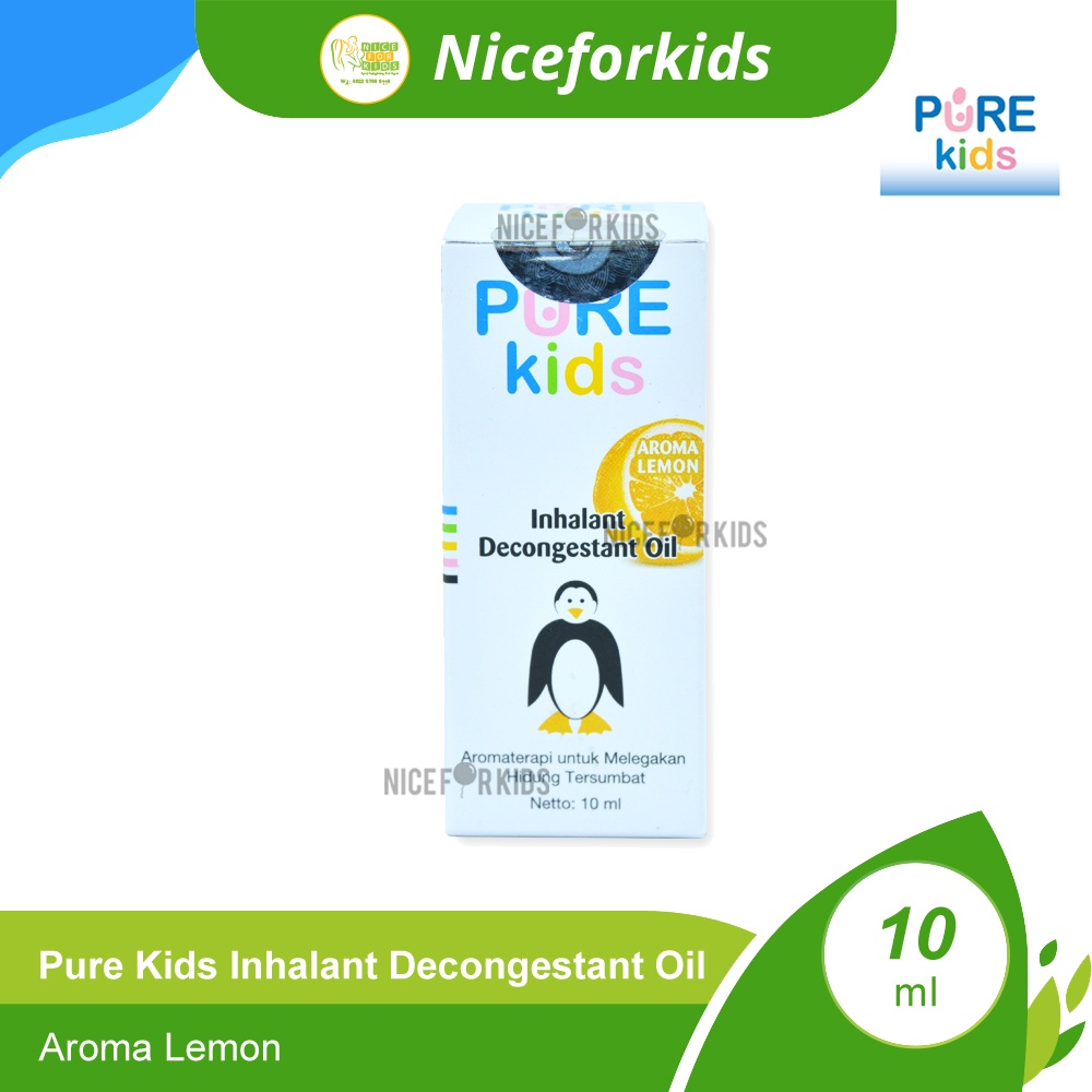 Pure Kids Inhalant Decongestant Oil 10ml / Pure BB Obat Hidung Tersumbat / Aromaterapi Pelega Hidung Tersumbat Anak Purekids