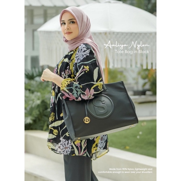 Aaliya Nylon Tote Bag , Aaliya Bag Buttonscarves