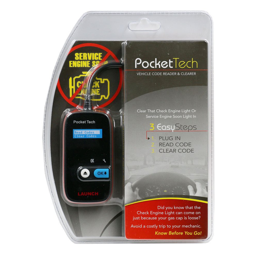 1  Launch Pocket tech code reader scanner mobil same function as IV+ 100% Ori MODEL BARU