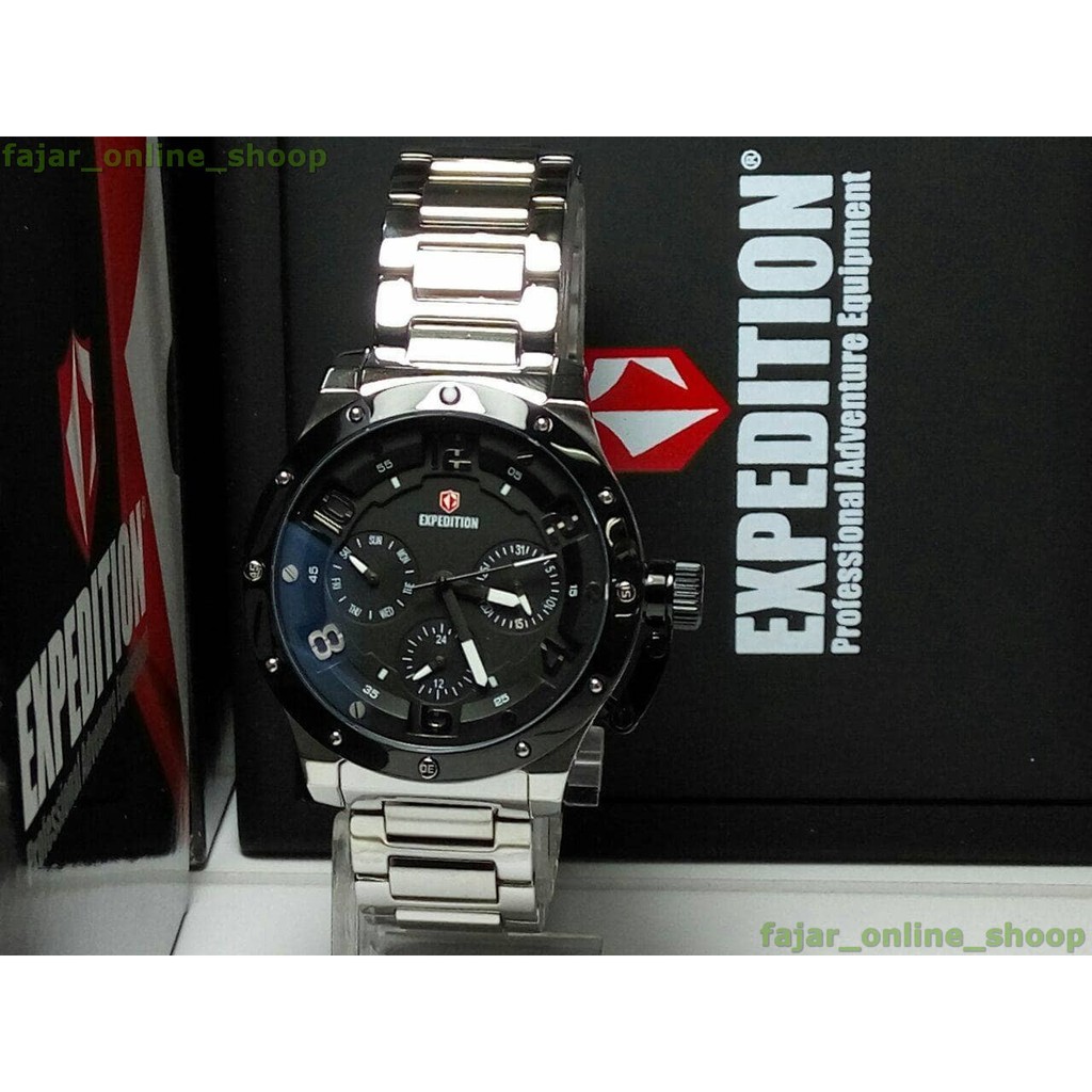 Jam Expedition E 6381BF Silver Black Original