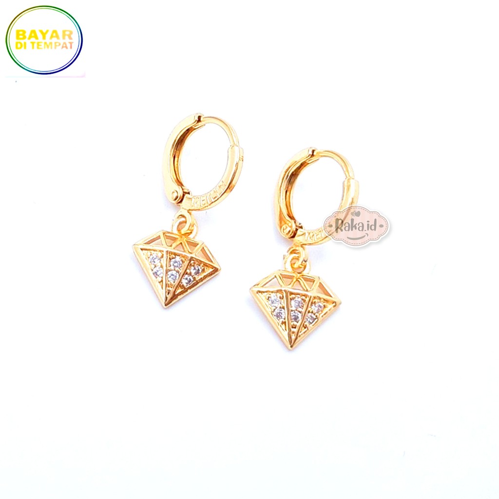 RAKA Acc - Anting Clip / Klip Diamond Perhiasan Aksesoris Wanita 536