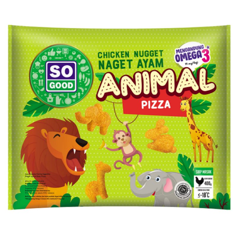 

So Good Chicken Nugget Pizza Animal 400 gram