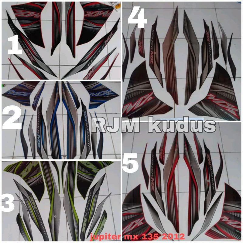 Stiker Striping Yamaha Jupiter MX 135 2012