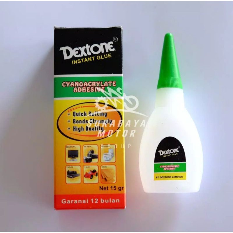 

Lem Dextone Instant Glue Kayu/Plastik/Besi/Baja