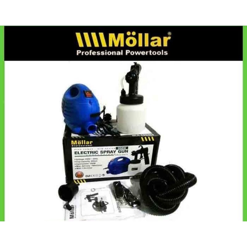 mollar ESG350 electric spray gun kompresor semprot cat mini listrik