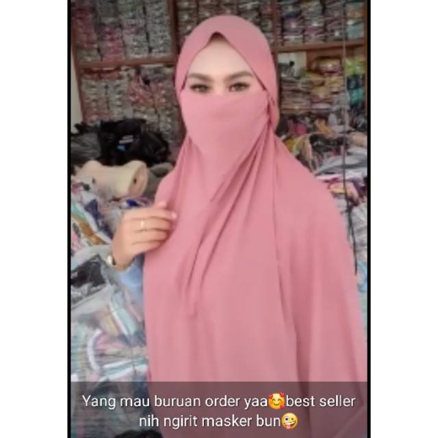 Hijab niqob// Hijab masker ORI brand Doa Ibu