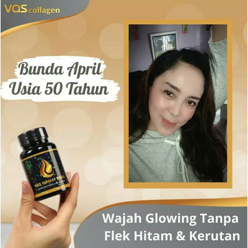 Obat pemutih badan Gamat emas vas collagen asli kapsul pemutih kulit murah