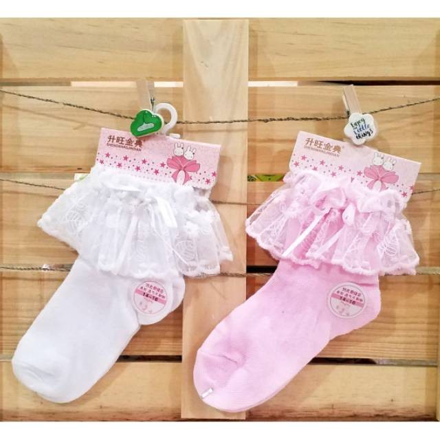 Kaos kaki anak perempuan renda 4-7 tahun kaos kaki pesta anak perempuan