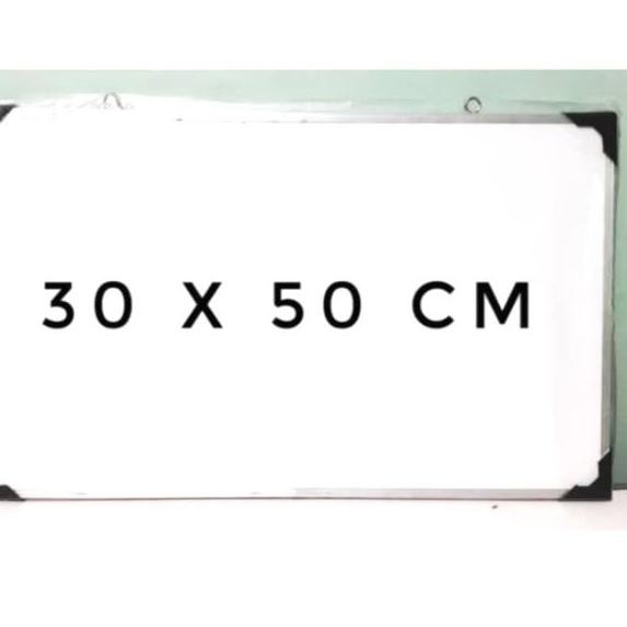 

(afq-713) Whiteboard Kecil Murah / White Board 30 x 50 cm Bonus Spidol .,
