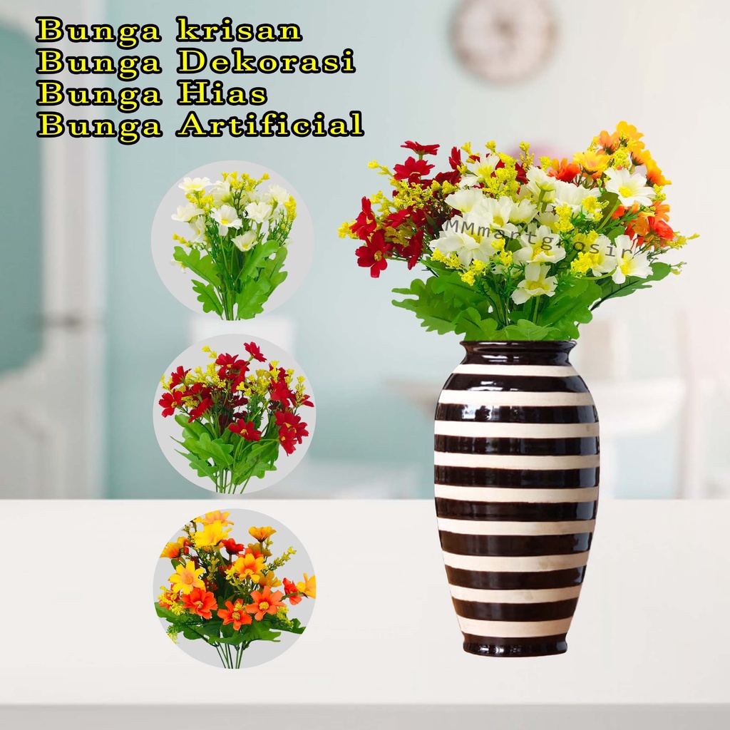 Bunga krisan / Bunga Dekorasi / bunga Hias / bunga Artificial