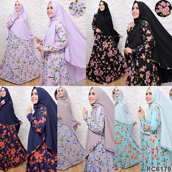 Grosir gamis kaos missbe wollpeach 179