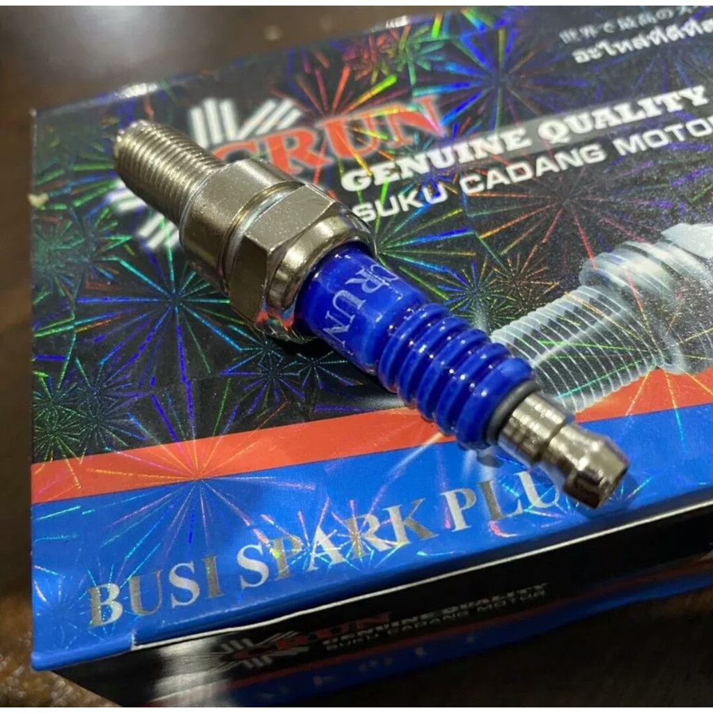 Busi CRUN 1PACK ISI 10 PCS Busi CRUN CPR6EA CPR6 Motor JupiterMX , Vixion , Supra X 125 , Karisma , 