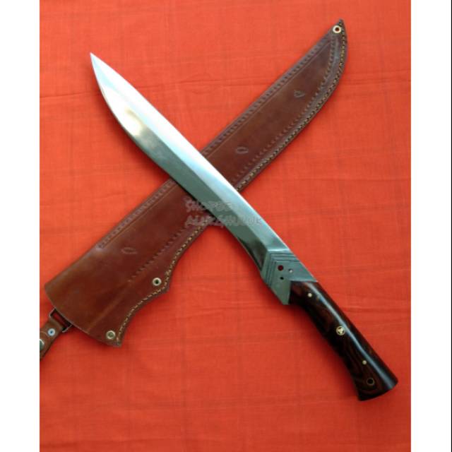 (BISA COD) KERAJINAN TRADISIONAL - pisau taji tajam 2 sisi knife fulltang