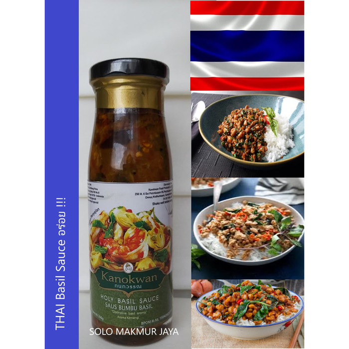 

Ready- Kanokwan Basil Sauce Thai Stir Fry Sauce Bumbu Saus Cah Thailand 200 G