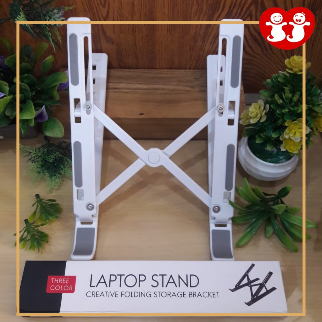 Holder Stand Laptop Multifungsi Stand Laptop Holder Lipat Standing Tablet - random